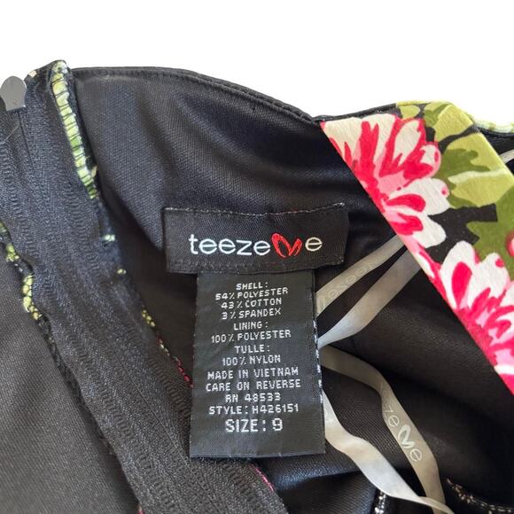 Y2K VTG.‎ TEEZE ME ONE SHOULDER PARTY DRESS MEDIUM EUC - Picture 7 of 7